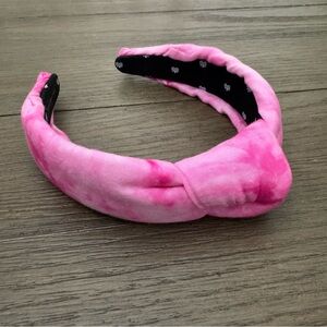 Lele Sadoughi Pink Tie-Dye Headband